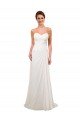 Affordable Sweetheart Neckline Chiffon Wedding Dress with Criss-Cross Ruched Bodice UK
