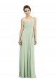 Affordable Full Length Strapless Chiffon Bridesmaid Dress with Sweetheart Neckline UK
