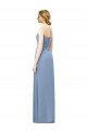 Affordable Strapless Long Chiffon Bridesmaid Dress with Sweetheart Neckline UK