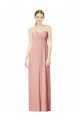 Affordable Long Chiffon Sweetheart Bridesmaid Dress with Twist Bodice UK