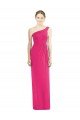 Affordable One Shoulder Long Chiffon Bridesmaid Dress UK