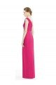 Affordable One Shoulder Long Chiffon Bridesmaid Dress UK
