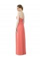 Affordable Draped Sweetheart Strapless Chiffon Bridesmaid Dress UK
