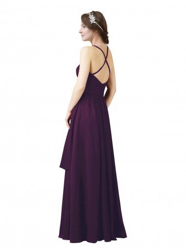 Affordable Roman Style Luxe Chiffon Bridesmaid Dress UK