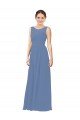 Affordable Luxe Chiffon Bridesmaid Dress with Illusion and Sweetheart Neckline UK