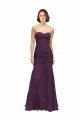 Affordable Full Length Chiffon Bridesmaid Dress with Sweetheart Neckline and Ruffles UK
