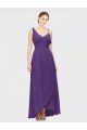 Affordable One Shoulder High Low Chiffon Bridesmaid Dress with Wrap Waist UK