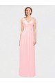 Affordable One Shoulder Twisted Waist Sweetheart Chiffon Bridesmaid Dress UK