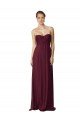 Affordable Floor Length Chiffon Bridesmaid Dress with Sweetheart Neckline UK