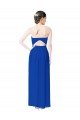 Affordable Strapless Sweetheart Keyhole Back Long Chiffon Bridesmaid Dress UK