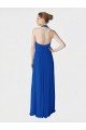 Affordable Long Full Length Chiffon Halter Bridesmaid Dress UK