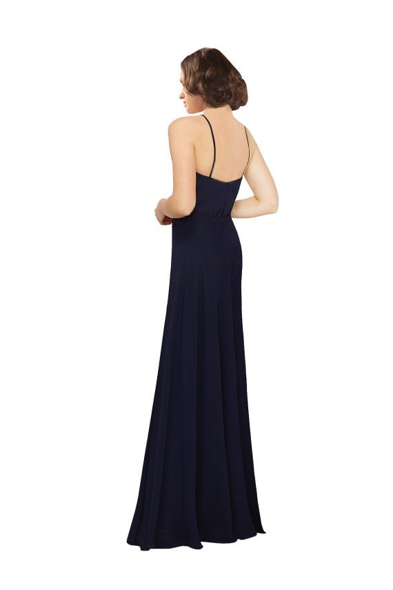 Affordable Chiffon Bridesmaids Dress with Scoop Neckline UK