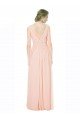 Affordable Full Length Chiffon Bridesmaid Dress with V-Front and Back UK