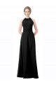 Affordable Full Length Chiffon Sweetheart Bridesmaid Dress with An Illlusion Overlay UK