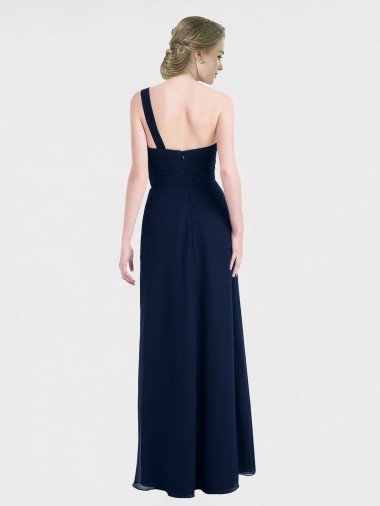 Affordable Full Length Long Chiffon Bridesmaid Gown with Sweetheart Neckline UK