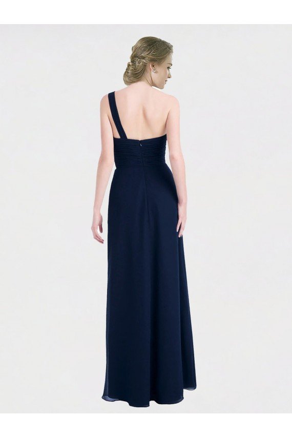Affordable Full Length Long Chiffon Bridesmaid Gown with Sweetheart Neckline UK