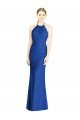 Affordable Criss Cross Low Back Halter Chiffon Bridesmaid Dress UK