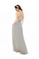 Affordable Chiffon Bridesmaid Dress with Ruched Draped Bodice UK