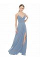 Affordable Sexy Chiffon Bridesmaid Dress with V-Neck Lace Bodice UK
