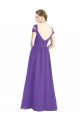 Affordable Off the Shoulder Cap Sleeves Chiffon Bridesmaid Dress with Pleats UK