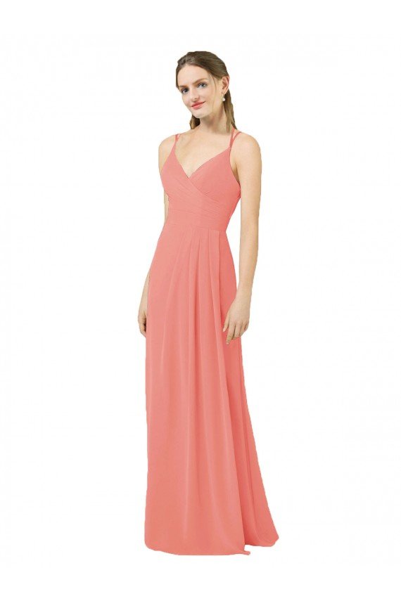 Affordable Flirty Chiffon Bridesmaid Dress with Modern Back Detail UK