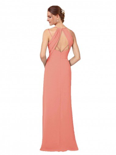 Affordable Flirty Chiffon Bridesmaid Dress with Modern Back Detail UK