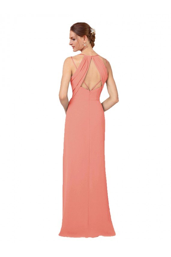 Affordable Flirty Chiffon Bridesmaid Dress with Modern Back Detail UK