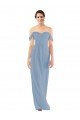 Affordable Sweetheart Neckline Chiffon Off-the-Shoulder Bridesmaid Dress UK