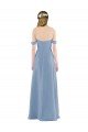 Affordable Sweetheart Neckline Chiffon Off-the-Shoulder Bridesmaid Dress UK
