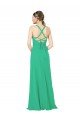 Affordable Classic Chiffon Bridesmaid Dress with Lace-Up Back UK