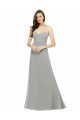 Affordable Chiffon Bridesmaid Dress with Sweetheart Neckline and Adjustable Straps UK