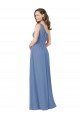 Affordable Pleated One Shoulder Chiffon Bridesmaid Dress UK