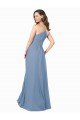 Affordable A-Line Ruched V-Neckline Chiffon Bridesmaid Dress UK