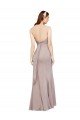 Affordable Fit and Flare Long Chiffon Bridesmaid Dress / Prom Dress with Sash and Open Back UK