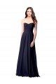 Affordable Luxe Chiffon Bridesmaid Dress with Sweetheart Neckline and Shirred Bodice UK