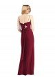 Affordable Tie-Back Cutout Trumpet Chiffon Bridesmaid Dress with Front Slit UK