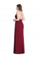 Affordable Criss Cross Back Mermaid Wrap Chiffon Bridesmaid Dress UK