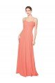 Affordable Empire Waist Spaghetti Straps Sweetheart Chiffon Bridesmaid Dress UK