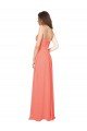Affordable Empire Waist Spaghetti Straps Sweetheart Chiffon Bridesmaid Dress UK