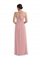 Affordable Empire Waist Long Halter Maxi Bridesmaid Dress UK