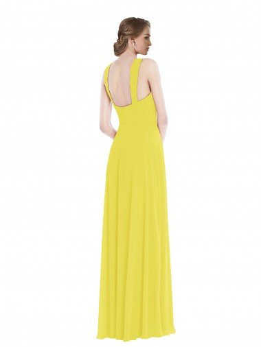 Affordable Wide Strap Sweetheart Maxi Bridesmaid Dress UK