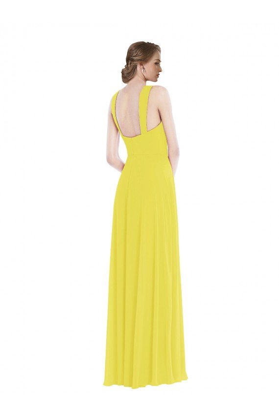 Affordable Wide Strap Sweetheart Maxi Bridesmaid Dress UK