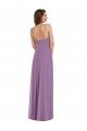 Affordable Wrap Bodice Maxi Bridesmaid Dress with Front Slit UK
