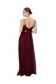 Affordable Scoop Neck Tied Keyhole Back Chiffon Bridesmaid Dress UK