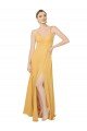 Affordable Ruched Chiffon Bridesmaid Dress with Tie Back Detail UK