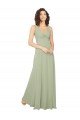 Affordable Knotted Bodice Chiffon Bridesmaid Dress UK