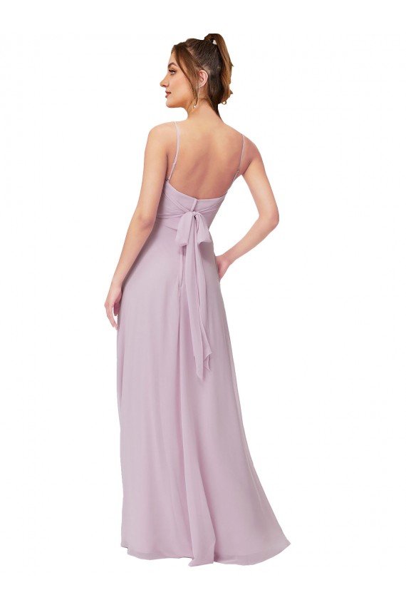 Affordable Sweetheart Tie-Back Chiffon Bridesmaid Dress UK