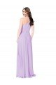 Affordable Chiffon A-Line Bridesmaid Dress with Halter Back UK