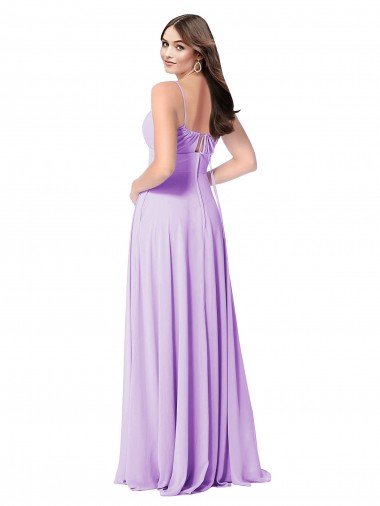 Affordable Chiffon A-Line Chiffon Bridesmaids Dress with Ruched Bodice UK