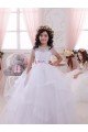 Affordable Ivory Ball Gown Sweetheart Floor Length Flower Girl Dress UK